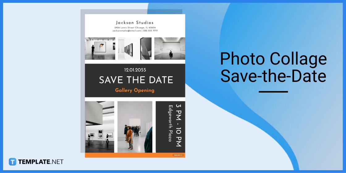 photo collage save the date template