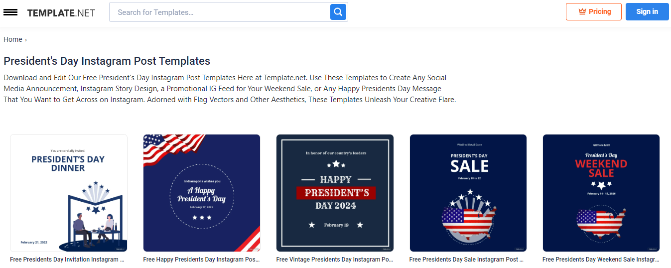 president-s-day-instagram-post-templates-format-free-download-template-net