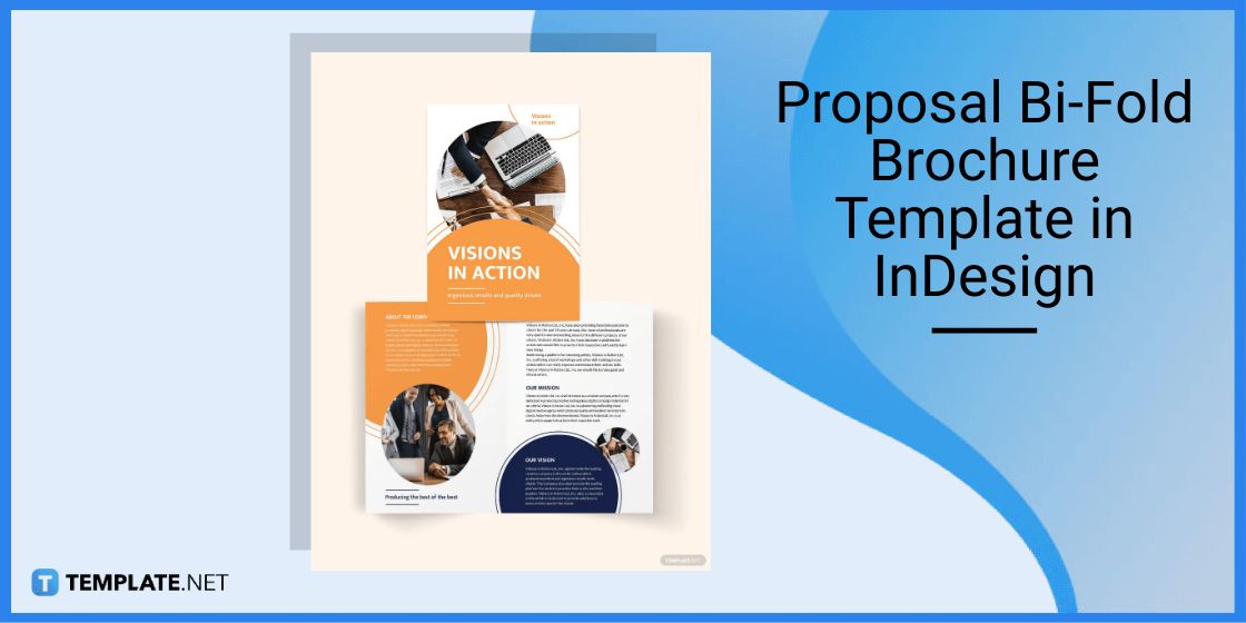 proposal bi fold brochure template in indesign