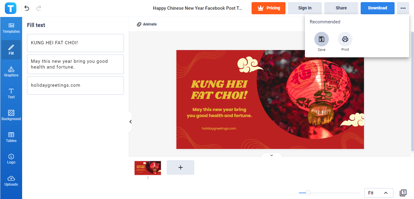 save your chinese new year facebook post draft