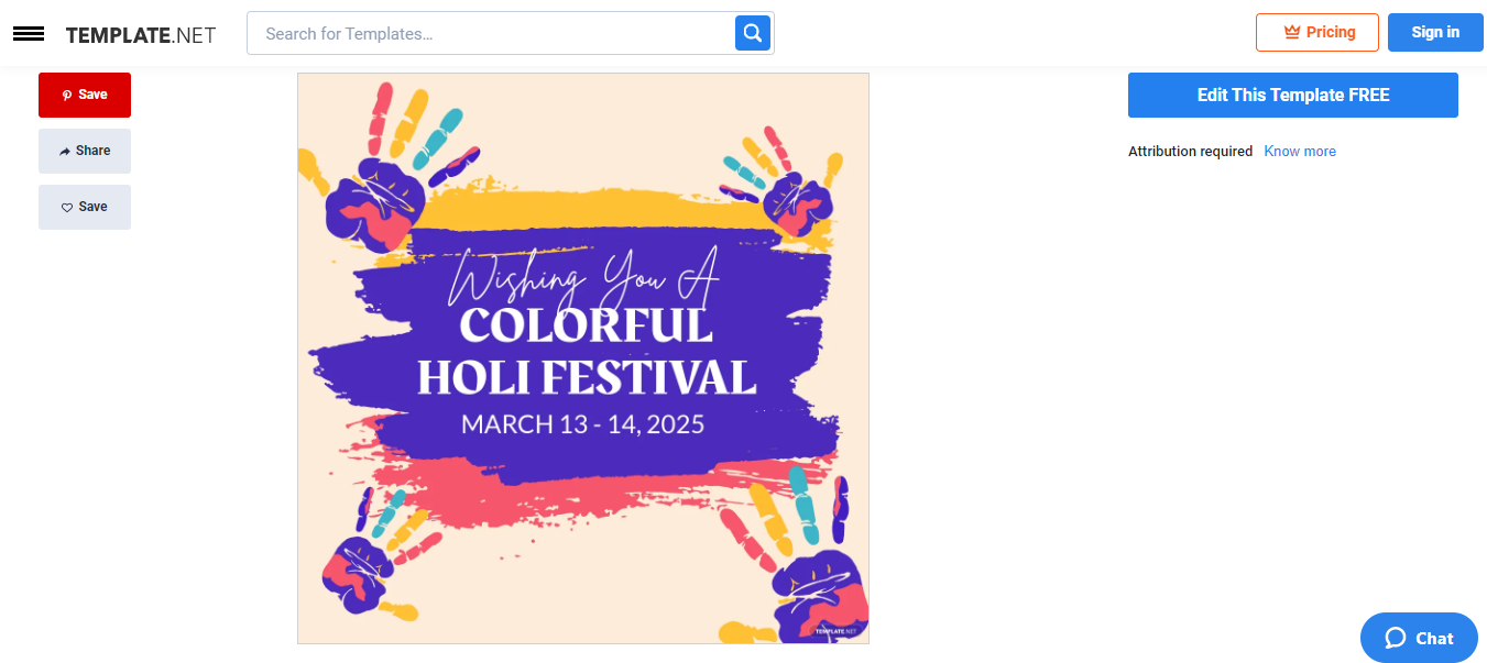 select-a-holi-instagram-post-template
