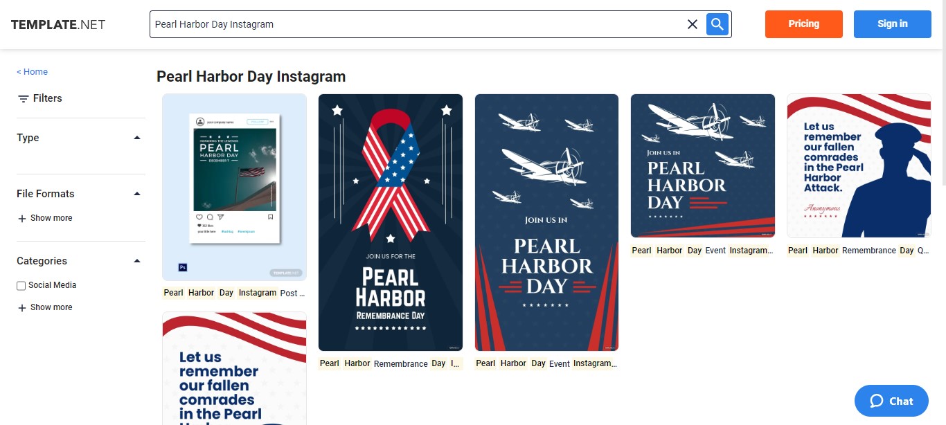 select-a-pearl-harbor-day-instagram-post-template