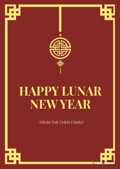 simple chinese new year card
