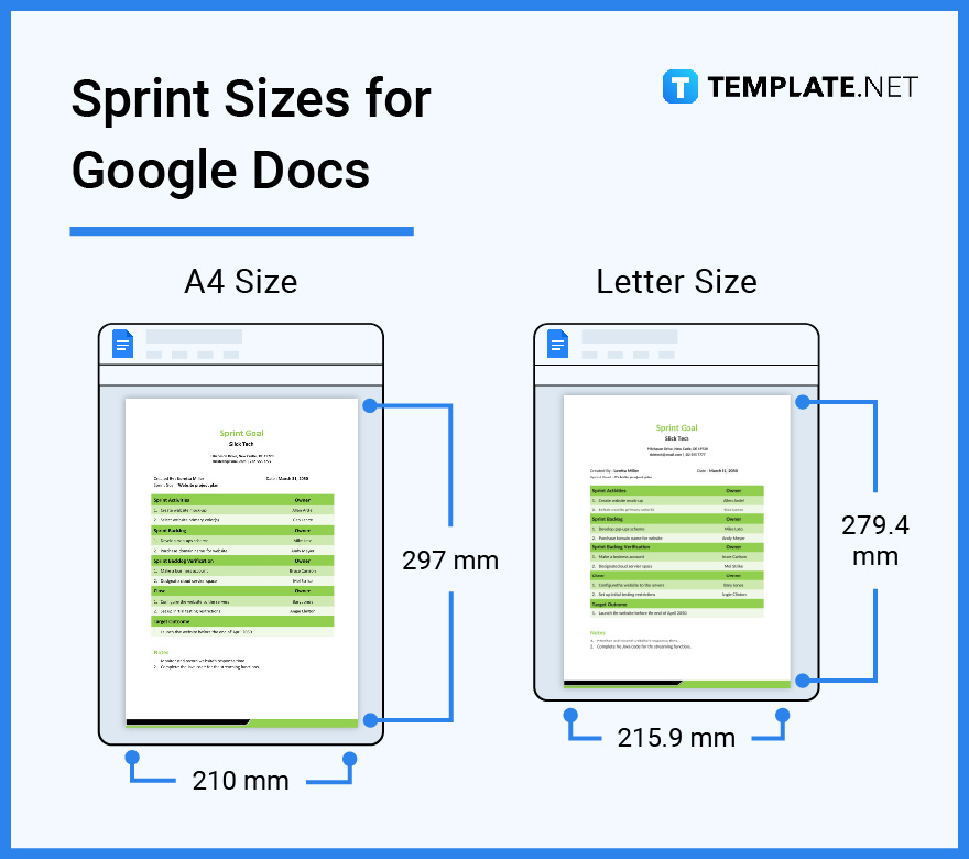 Sprint Size Dimension, Inches, mm, cms, Pixel