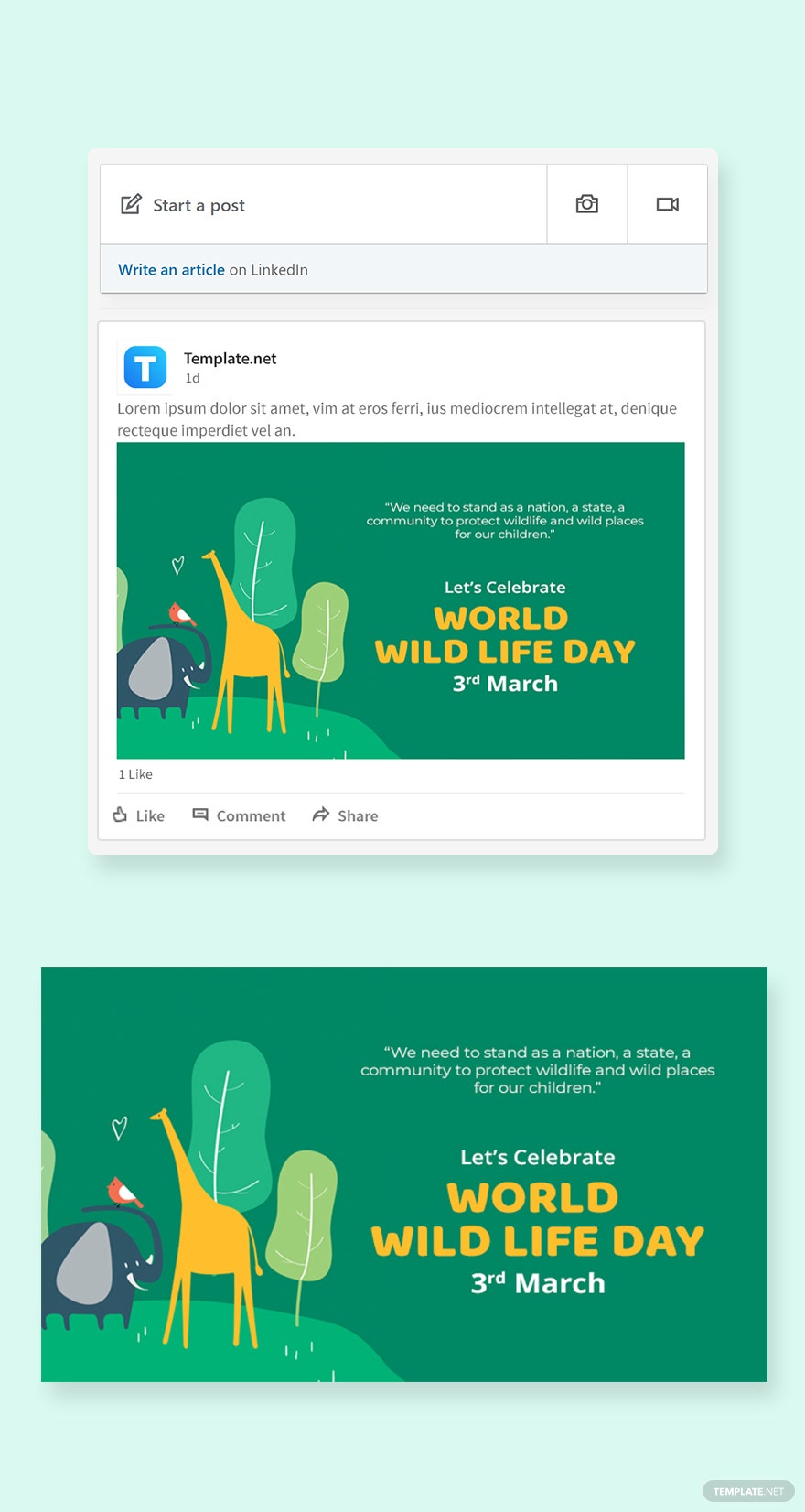 world-wildlife-day-linkedin-post
