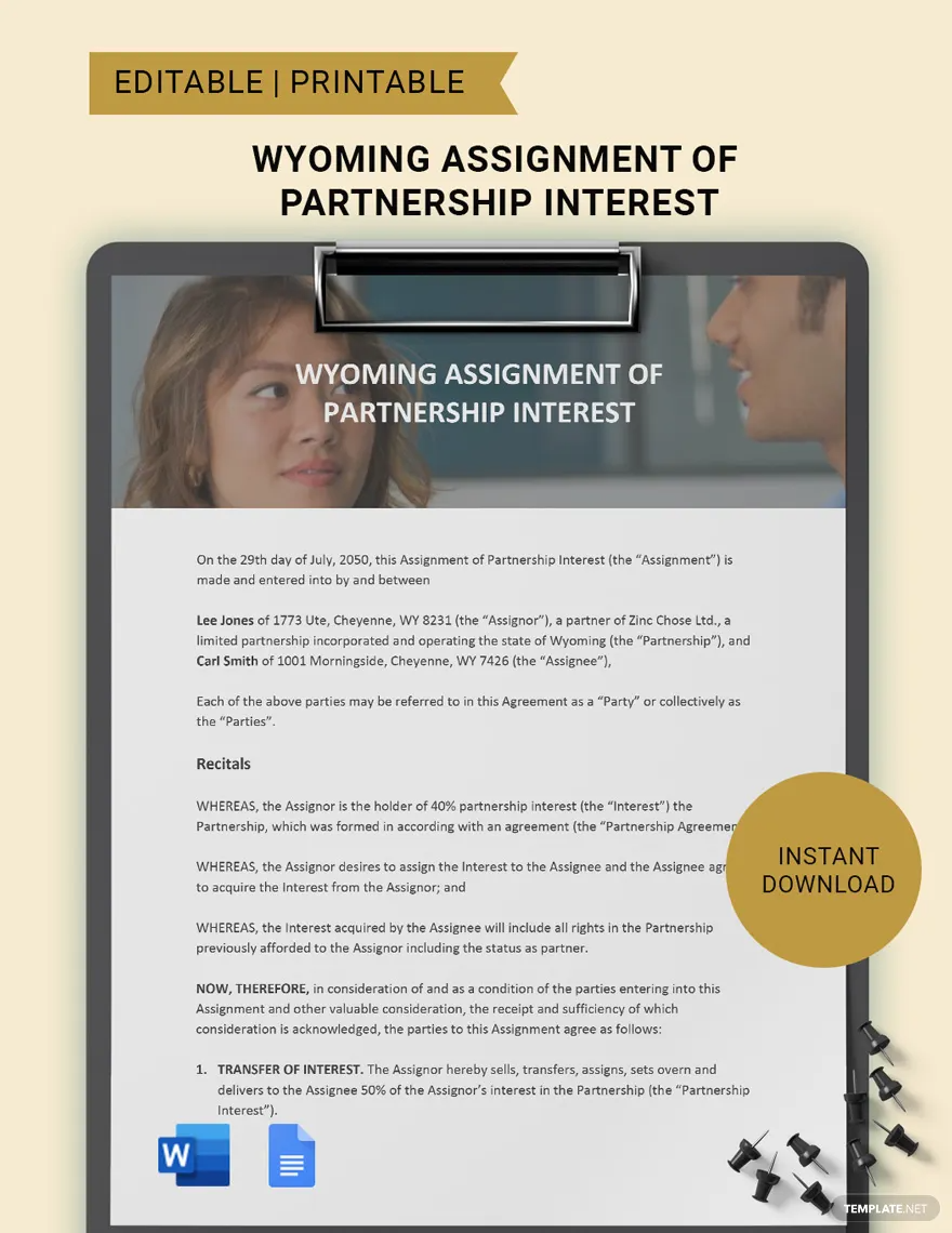assignment of general partnership interest