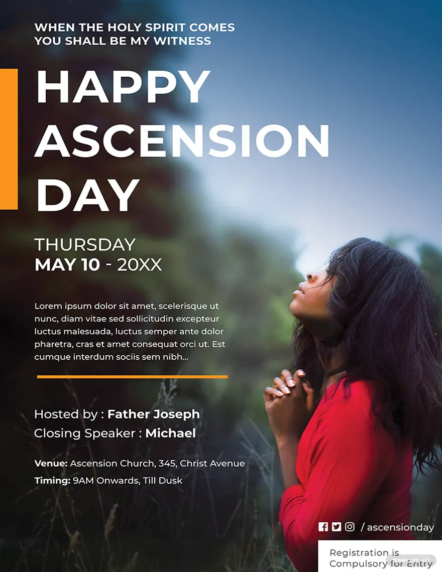 ascension day poster