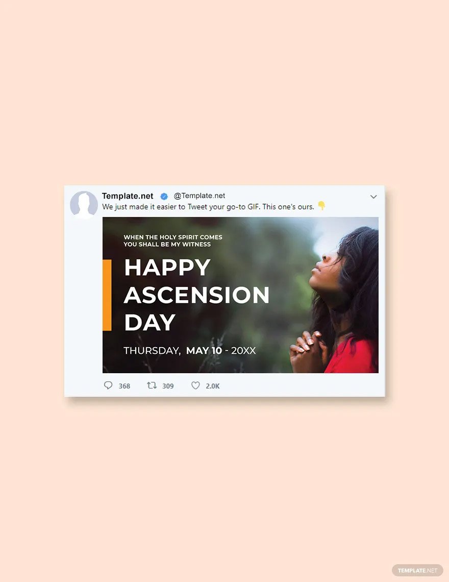 ascension day twitter post