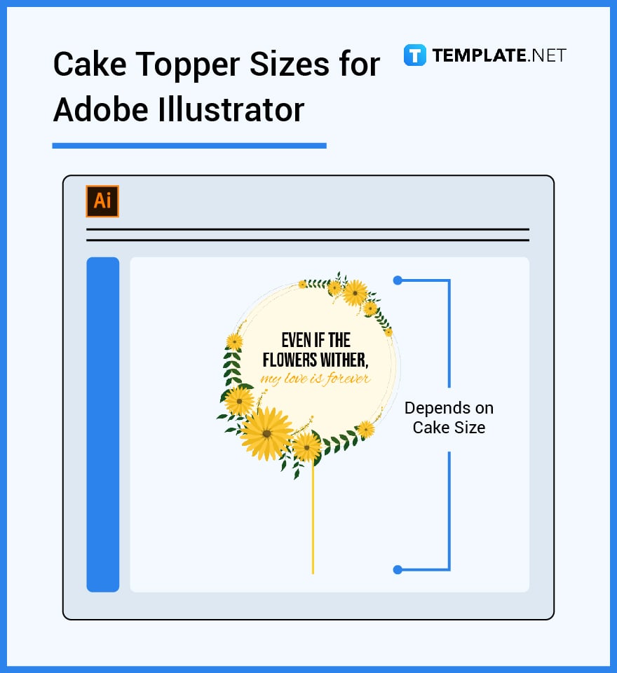 cake topper sizes for adobe illustrator