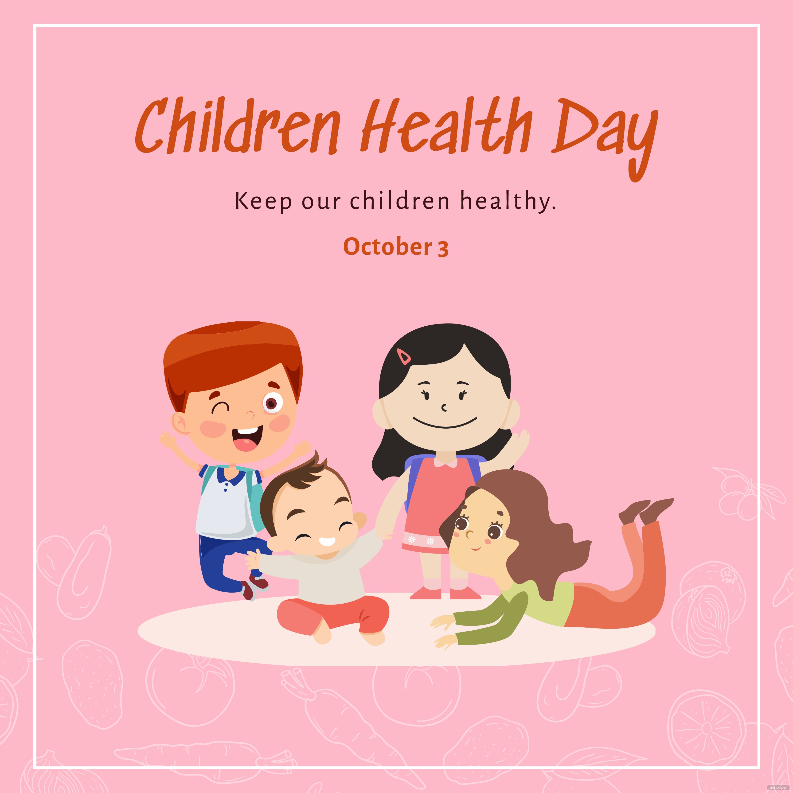child health day instagram post ideas examples