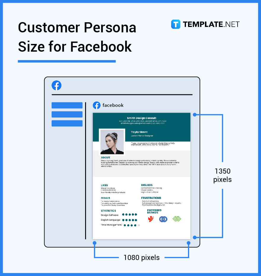 customer persona size for facebook