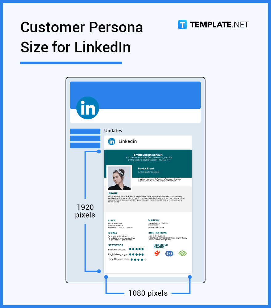customer persona size for linkedin