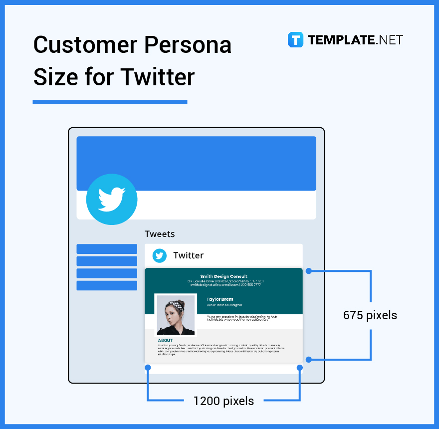customer persona size for twitter