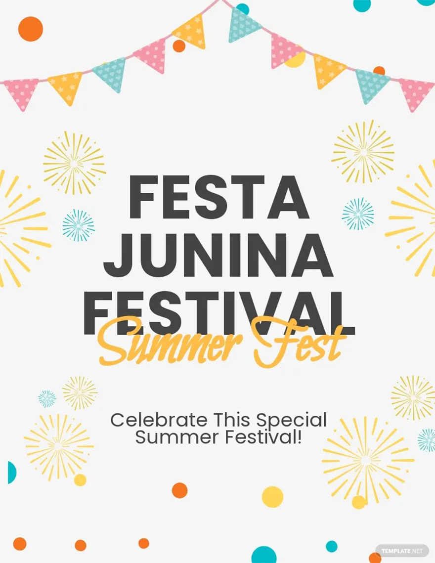 festa junina festival flyer