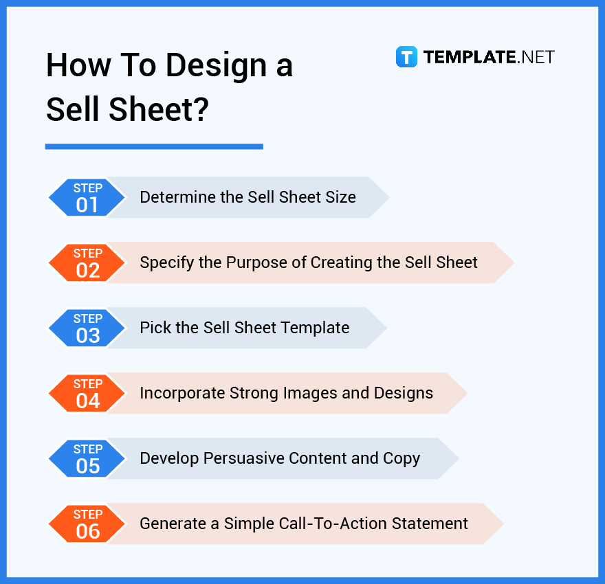 how to design a sell sheet