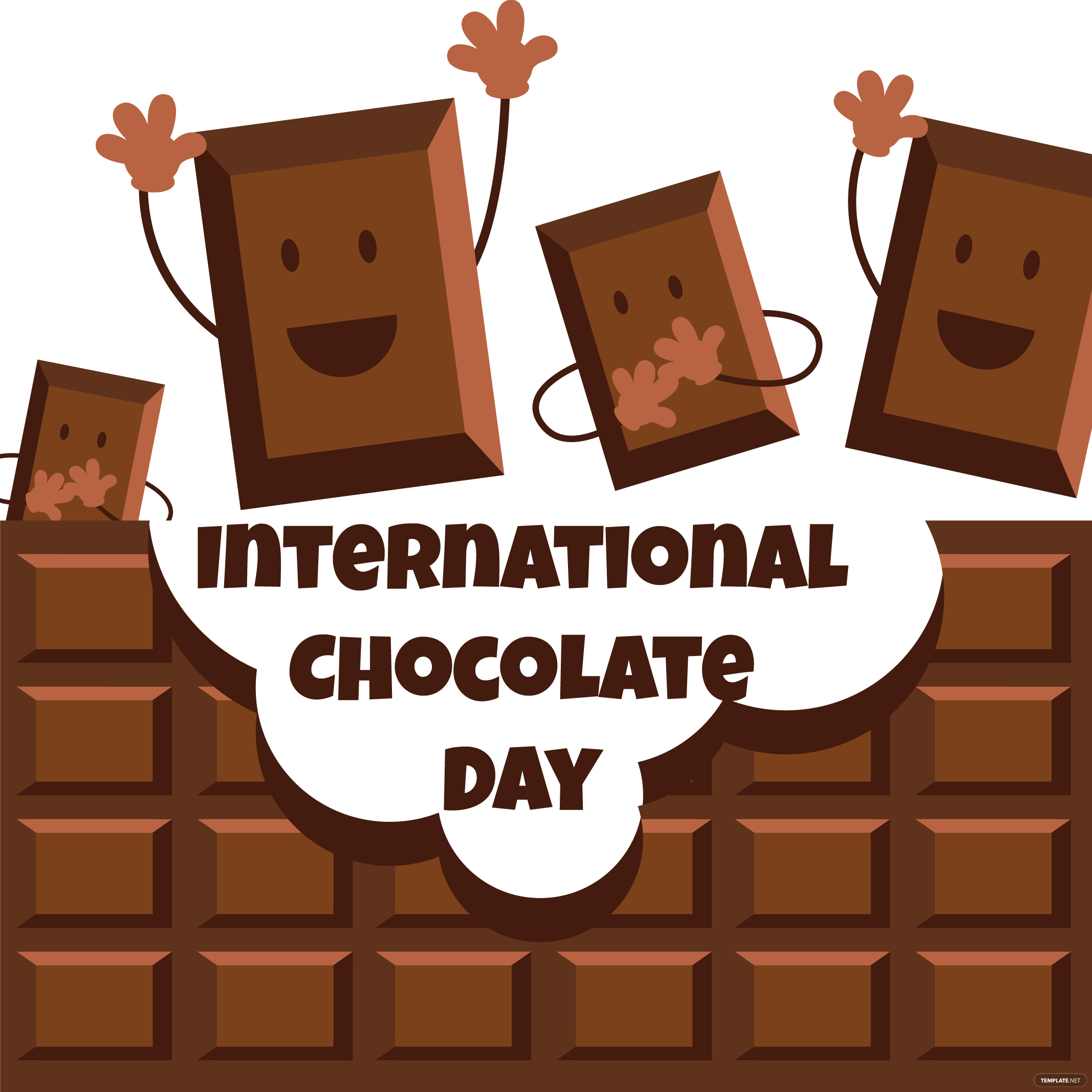 international chocolate day cartoon vector ideas and examples