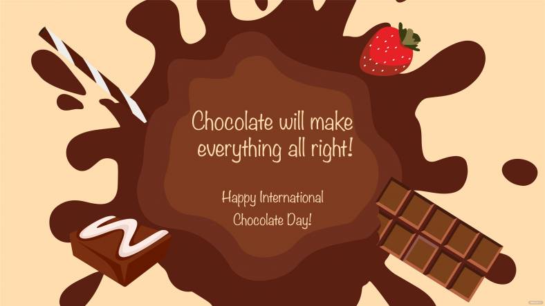 international chocolate day greeting card background ideas and examples 788x