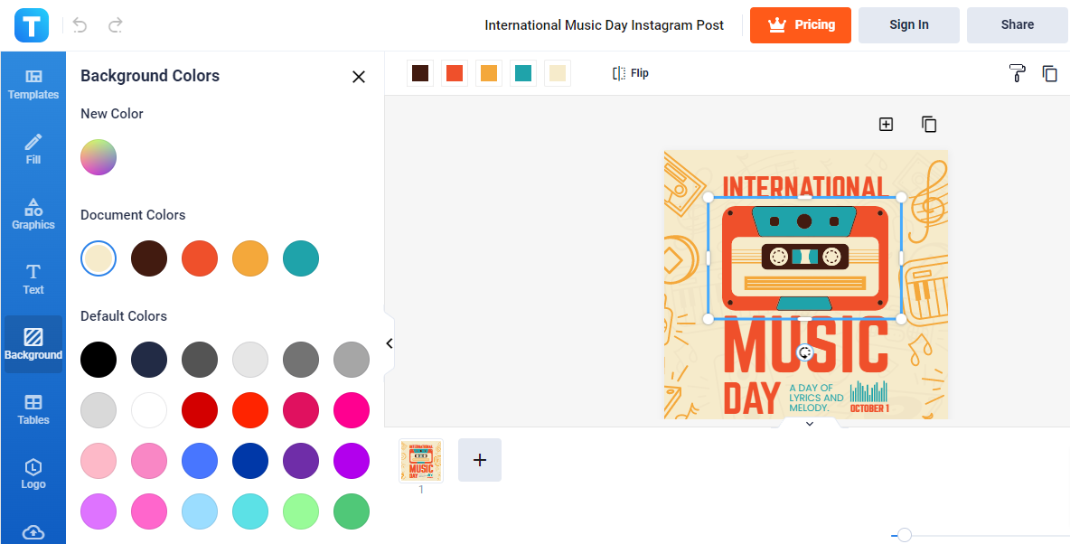 international music day instagram post