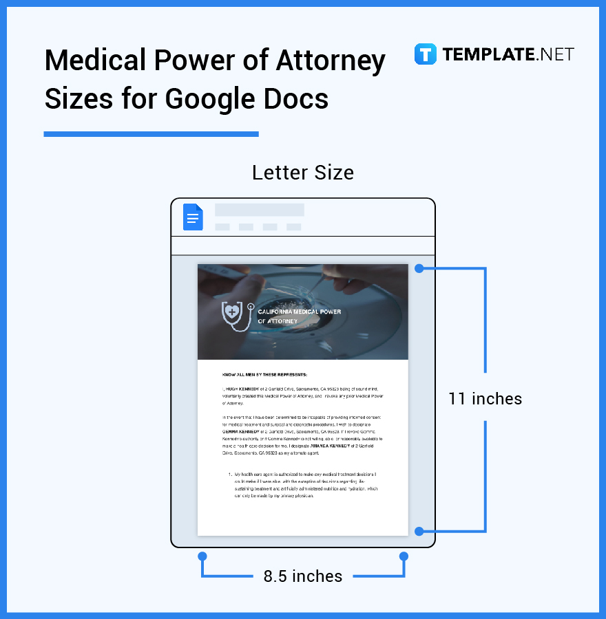 medical power of attorney sizes google docs