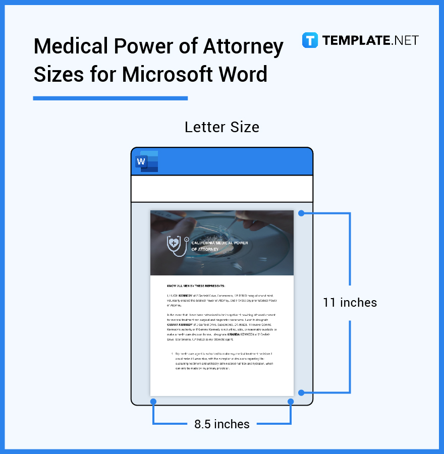 medical power of attorney sizes for microsoft word