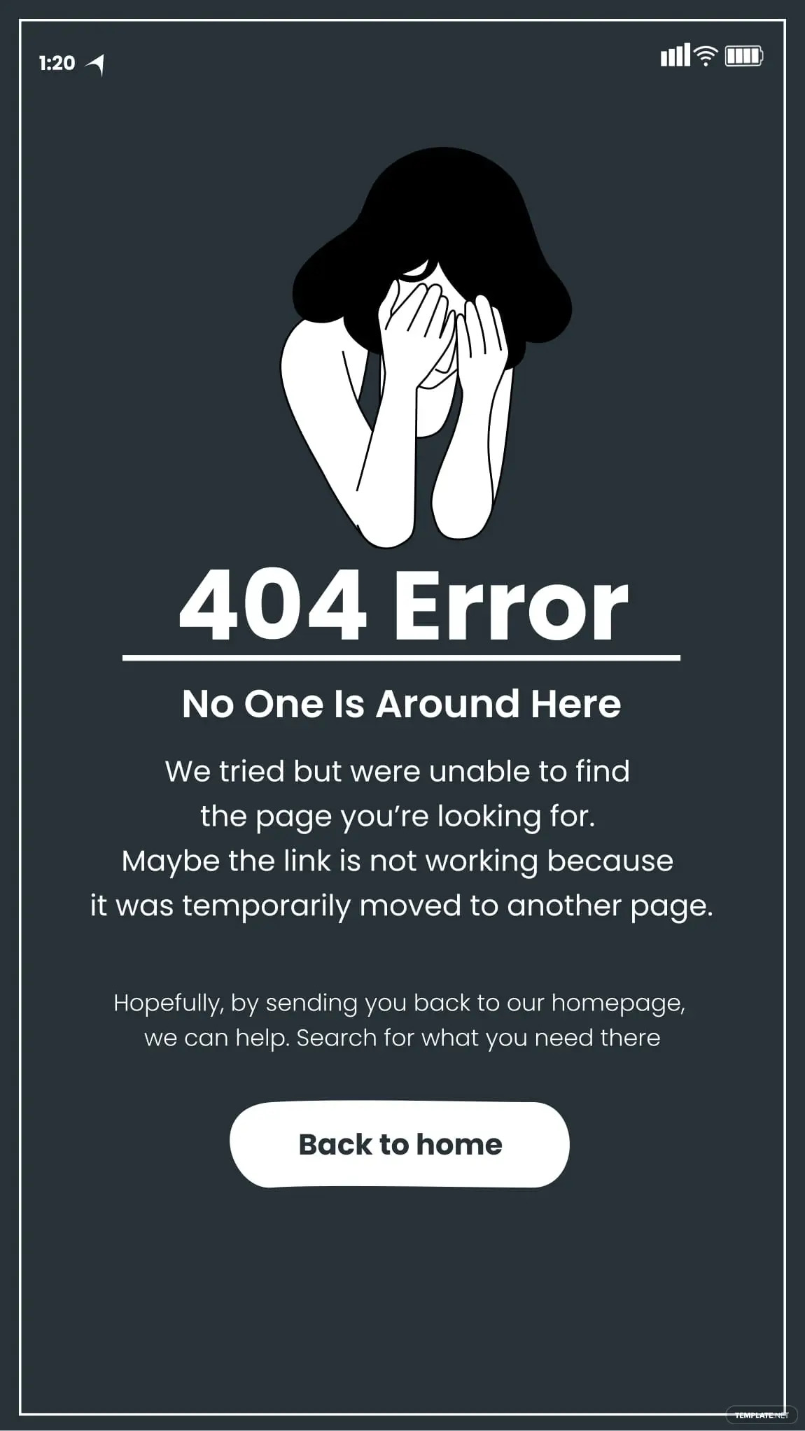 mobile 404 error page ideas and examples