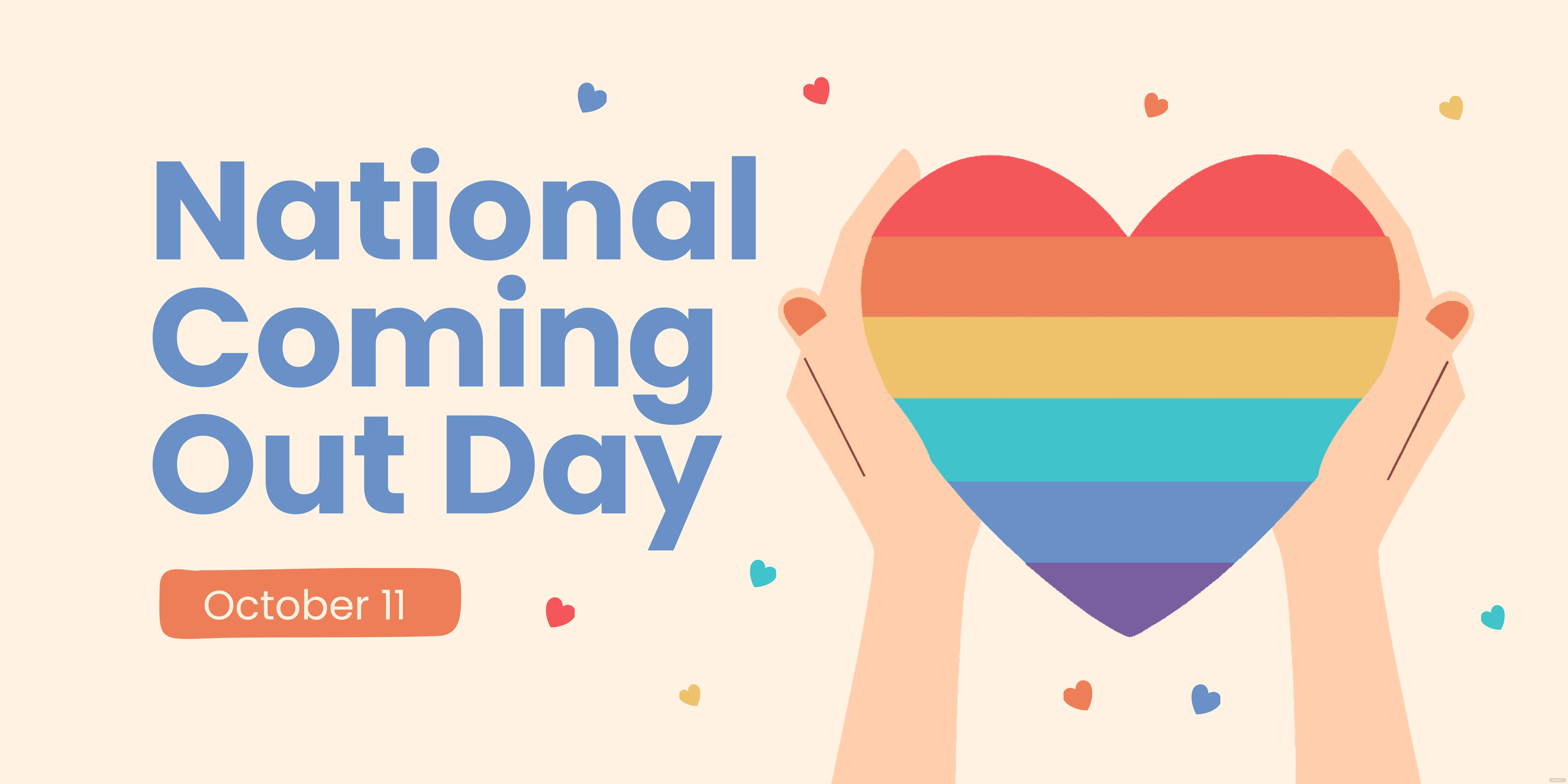 national coming out day banner ideas examples