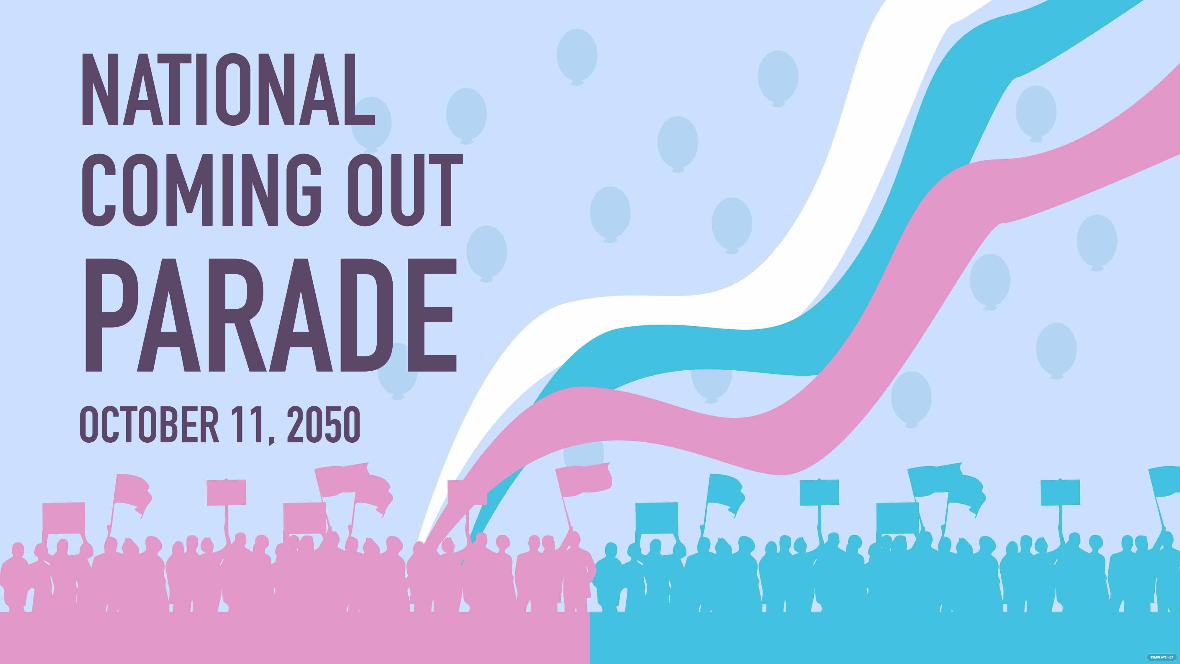 national coming out day flyer background ideas and examples