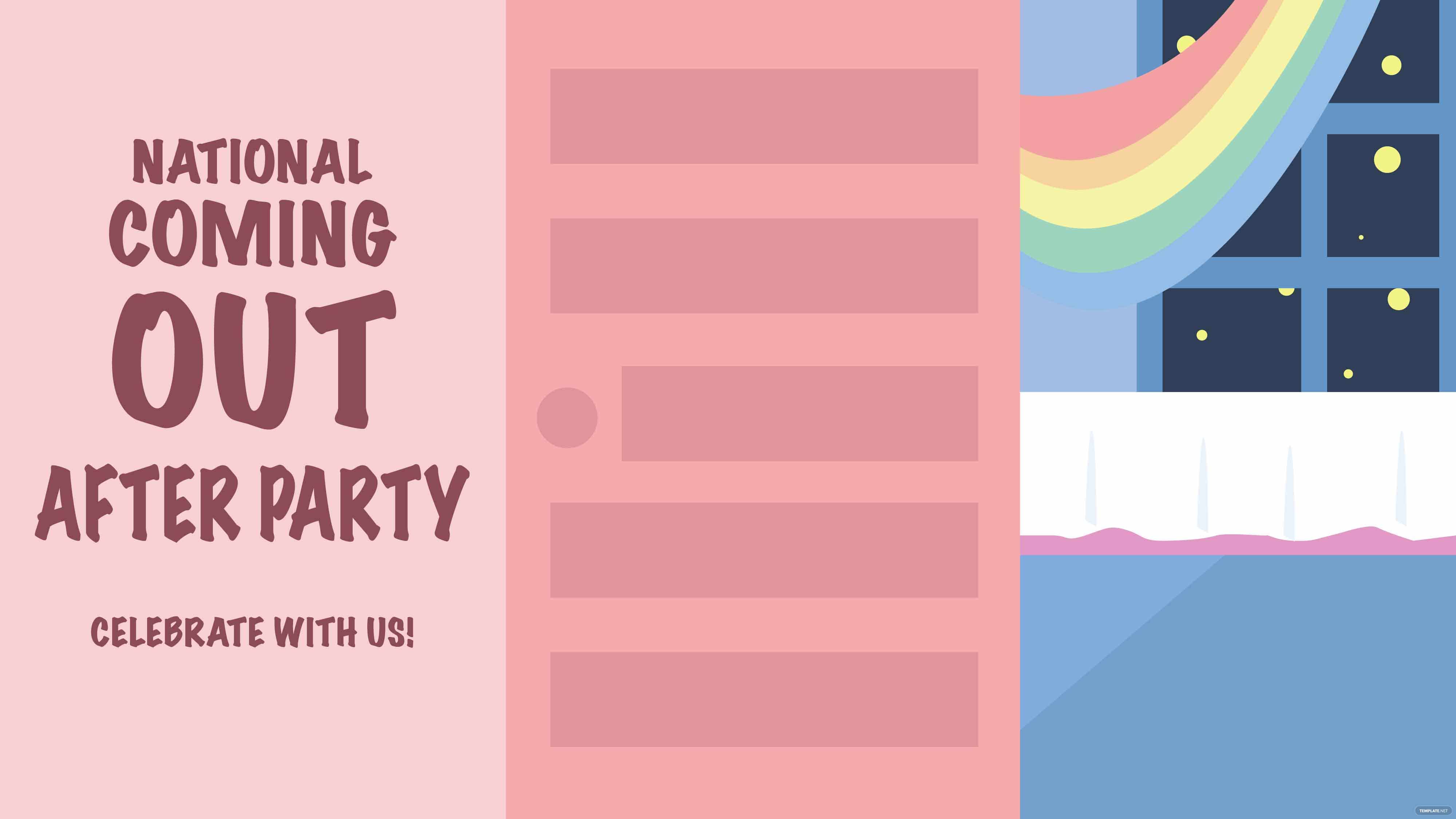 national coming out day invitation background ideas and examples