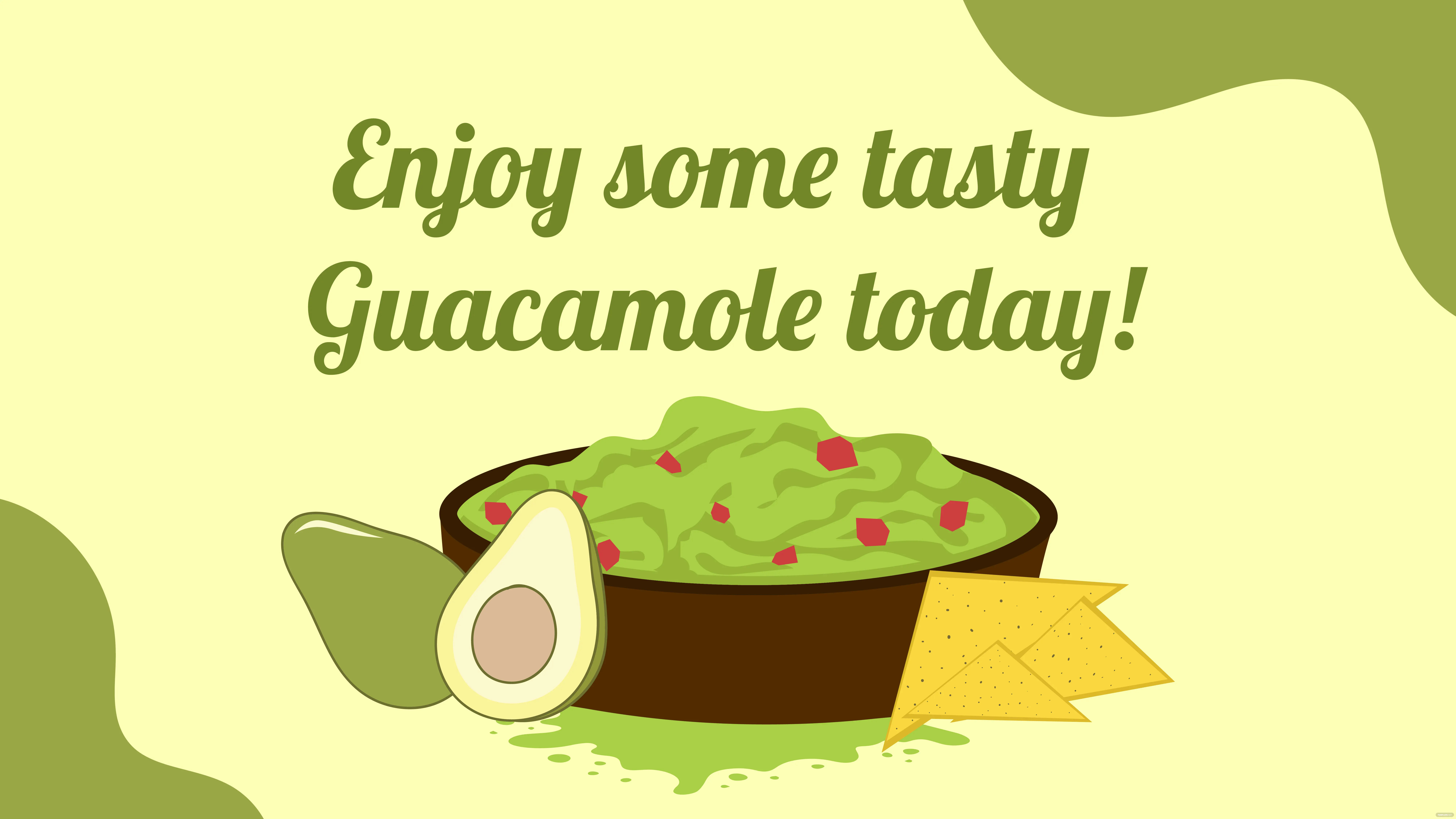 national guacamole day greeting card background