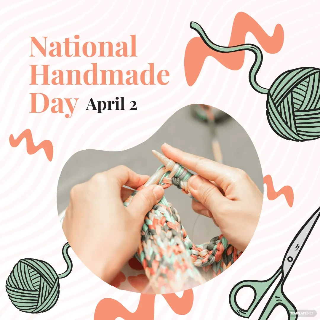 national handmade day instagram post template
