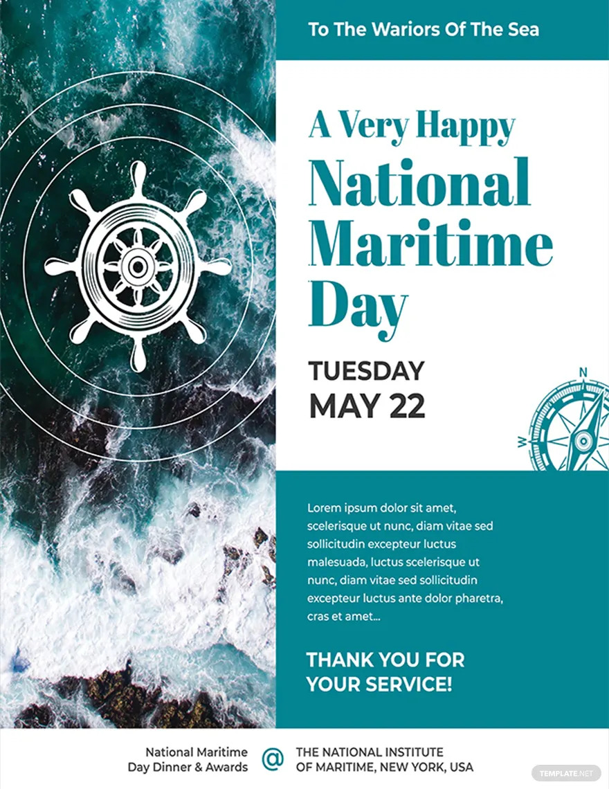 national maritime day poster