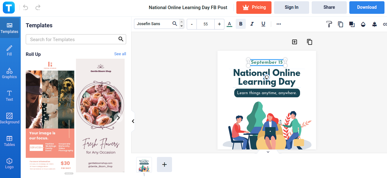 national online learning day fb post