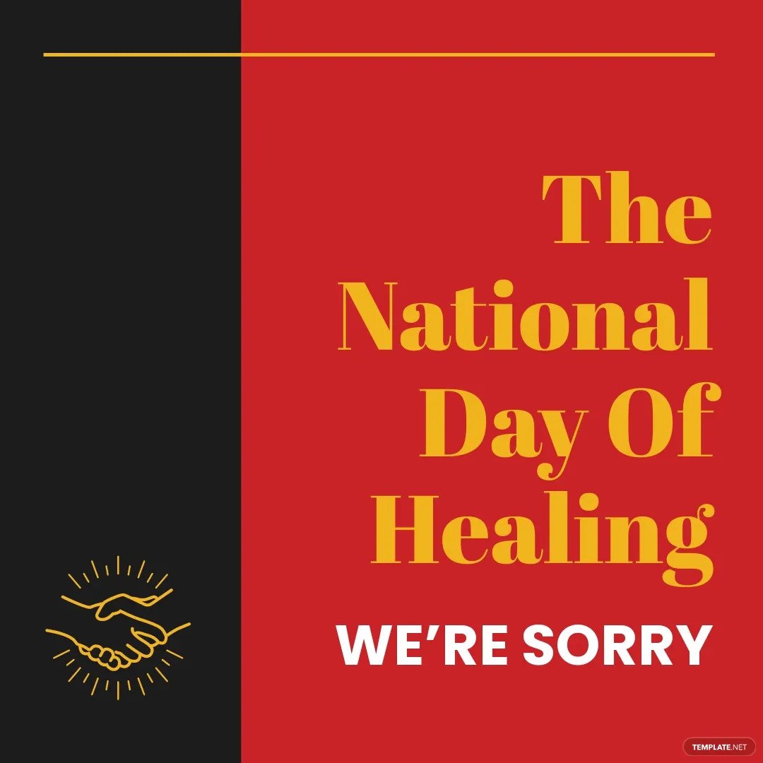 national sorry day instagram post template
