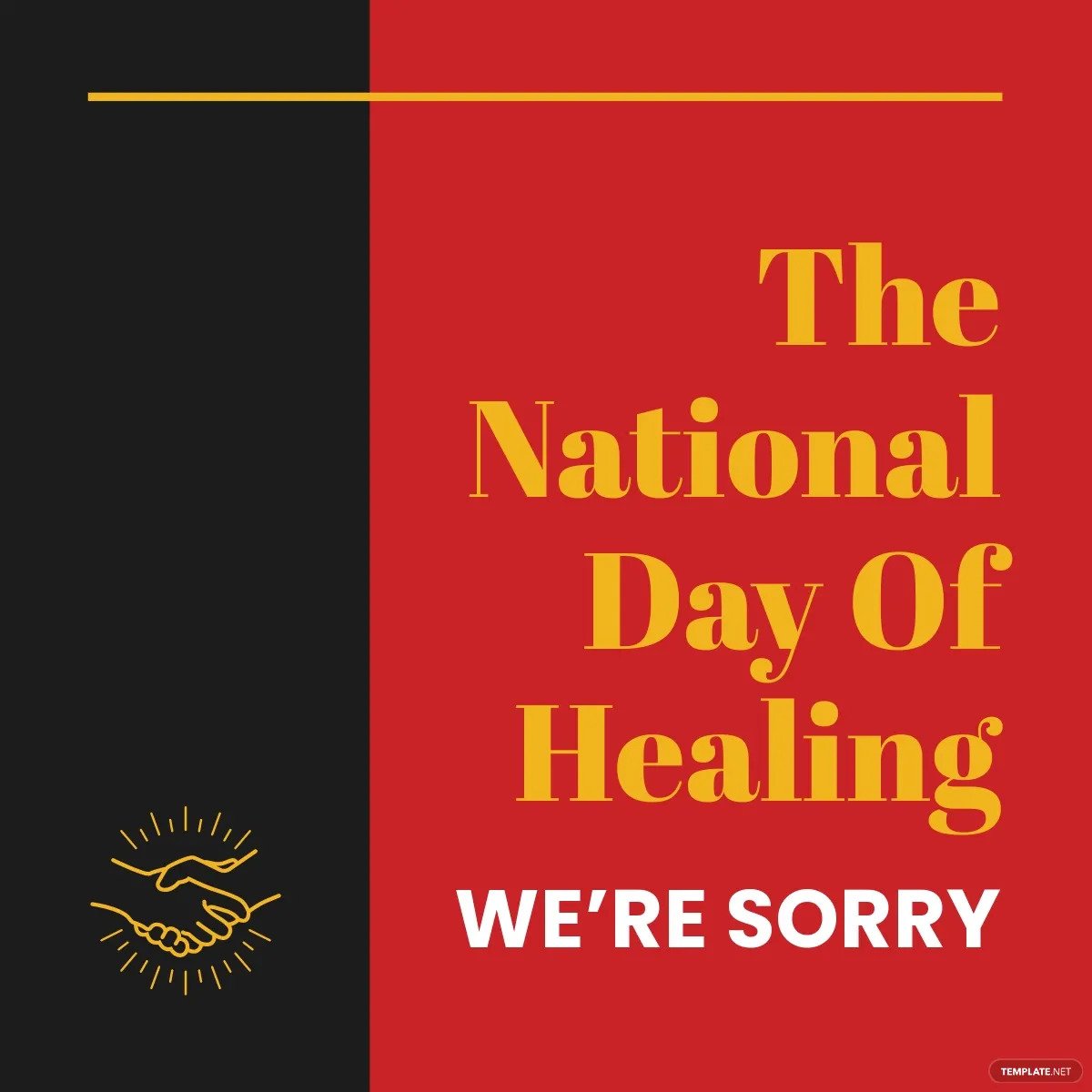national sorry day linkedin post template
