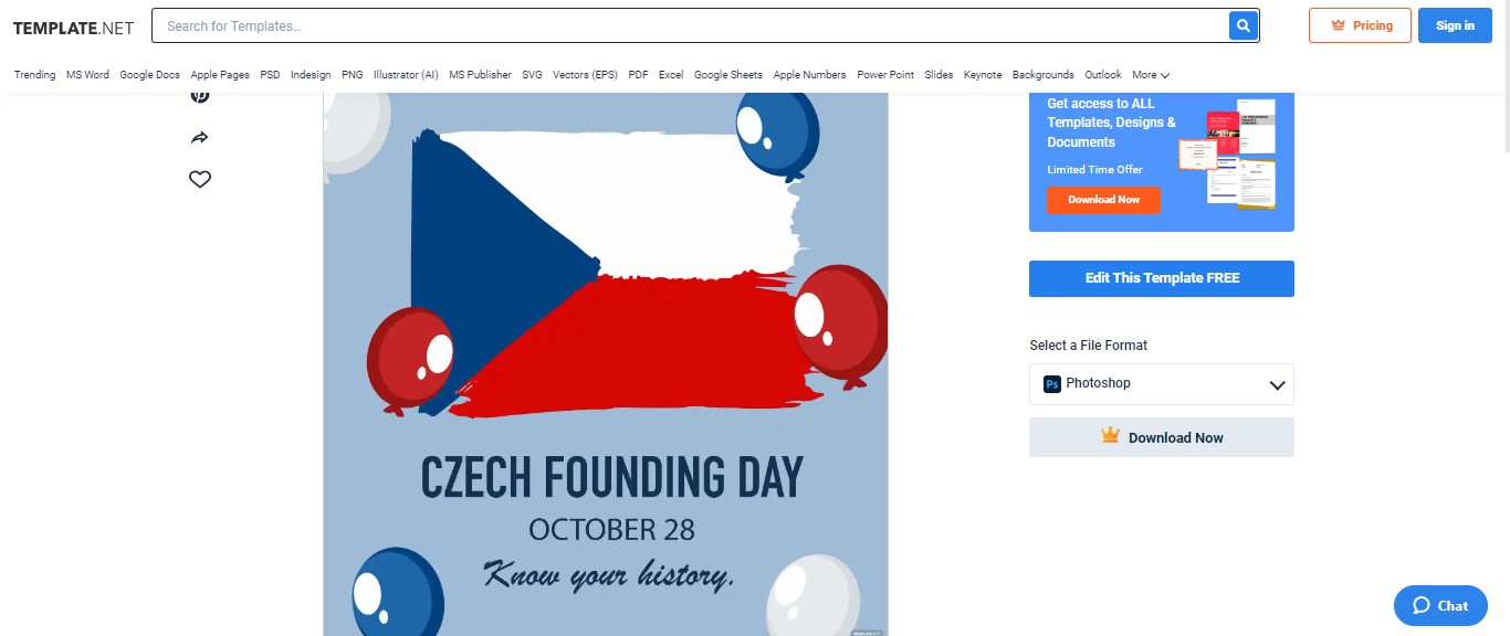 open the czech founding day whatsapp post template