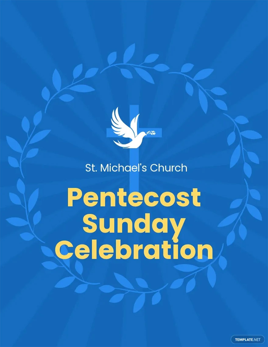 pentecost sunday event flyer