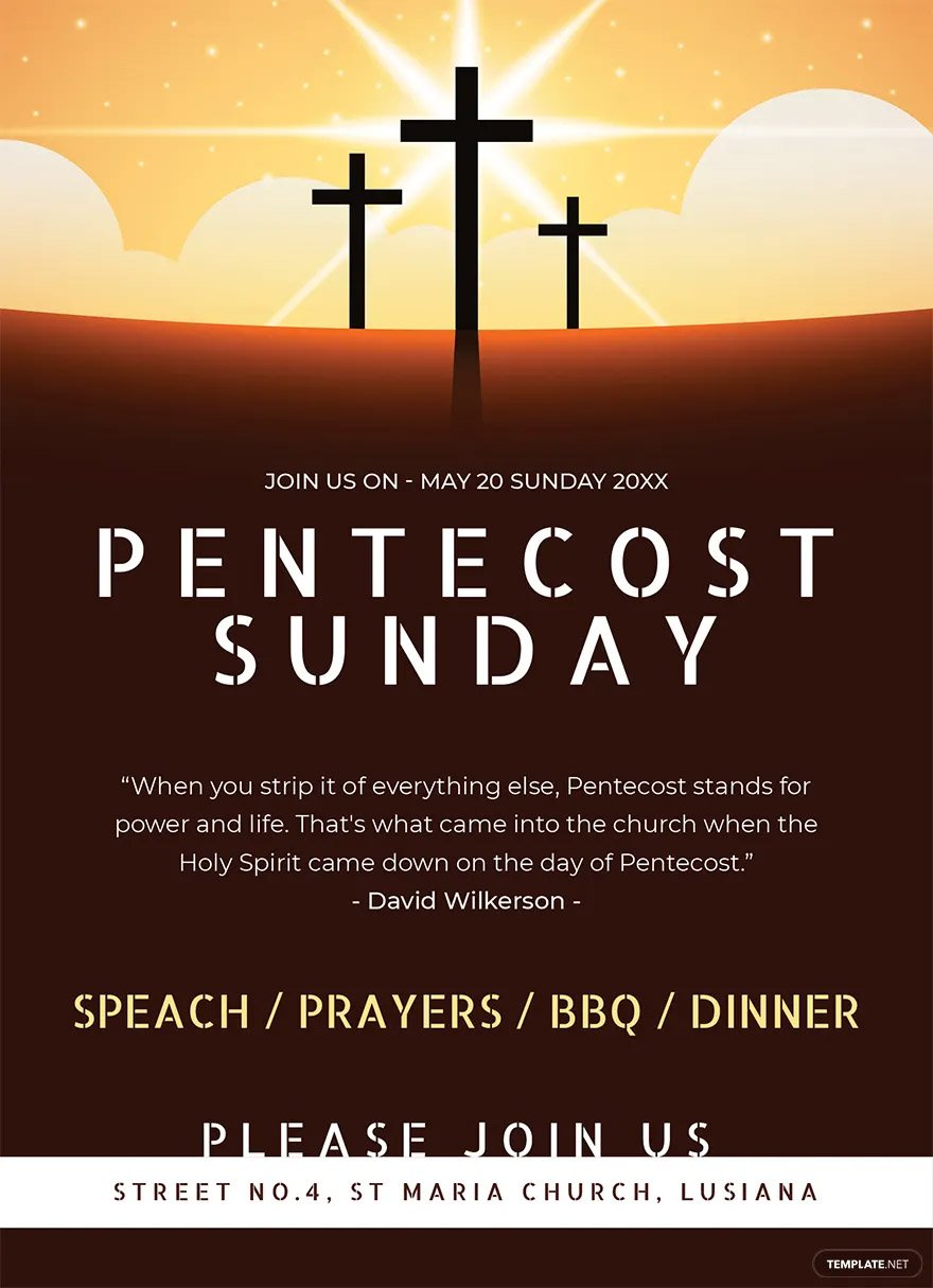 pentecost sunday invitation