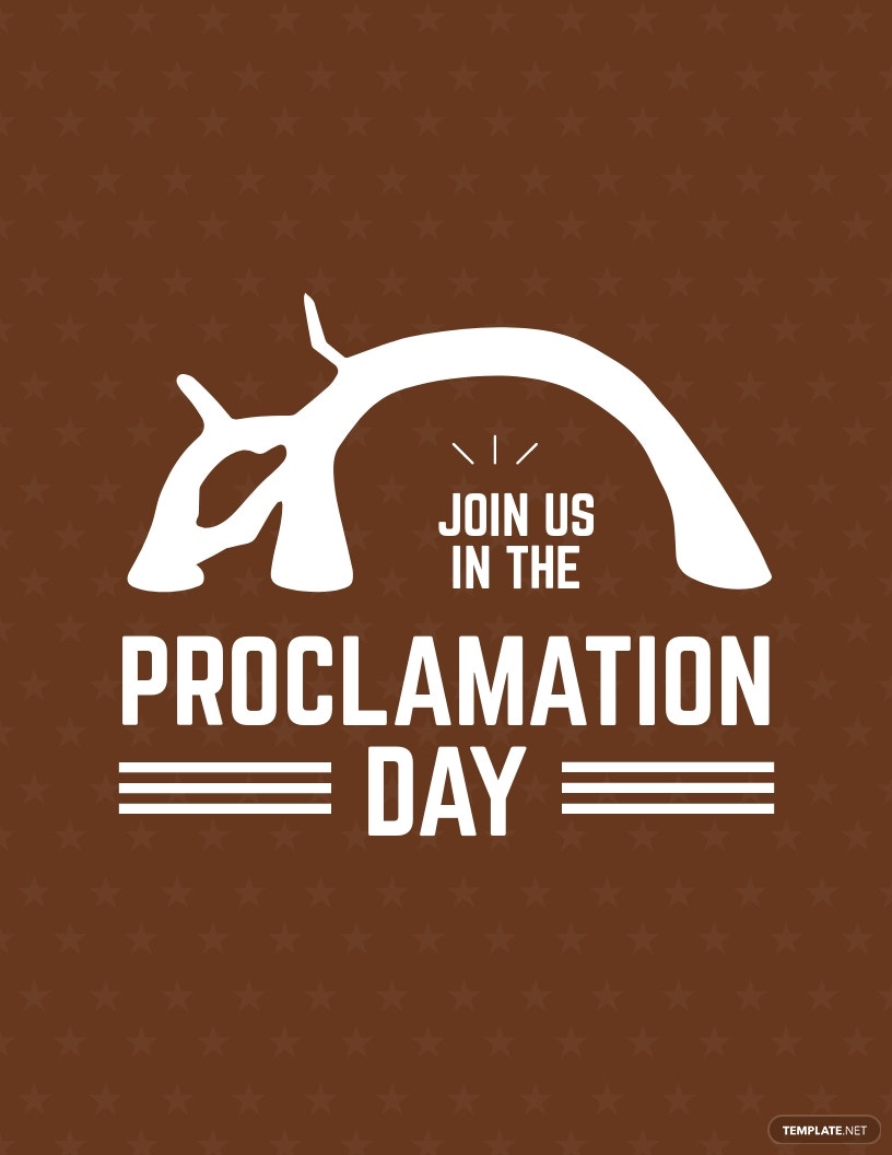proclamation day flyer template