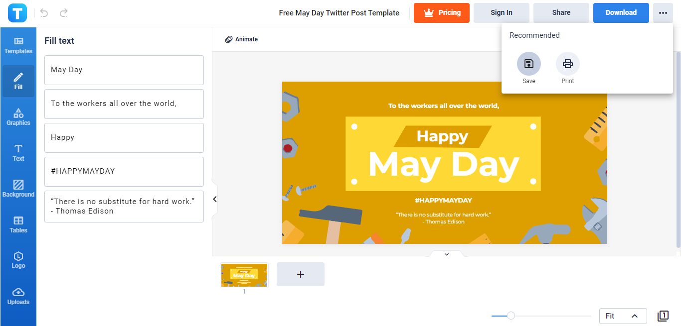 save your may day twitter post draft