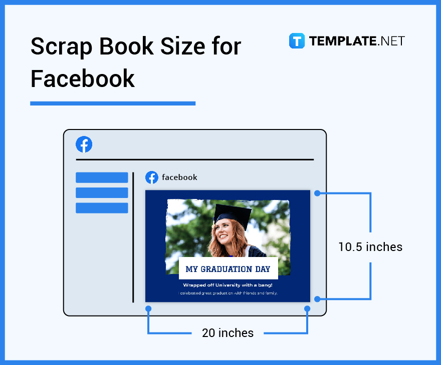 scrap book size for facebook