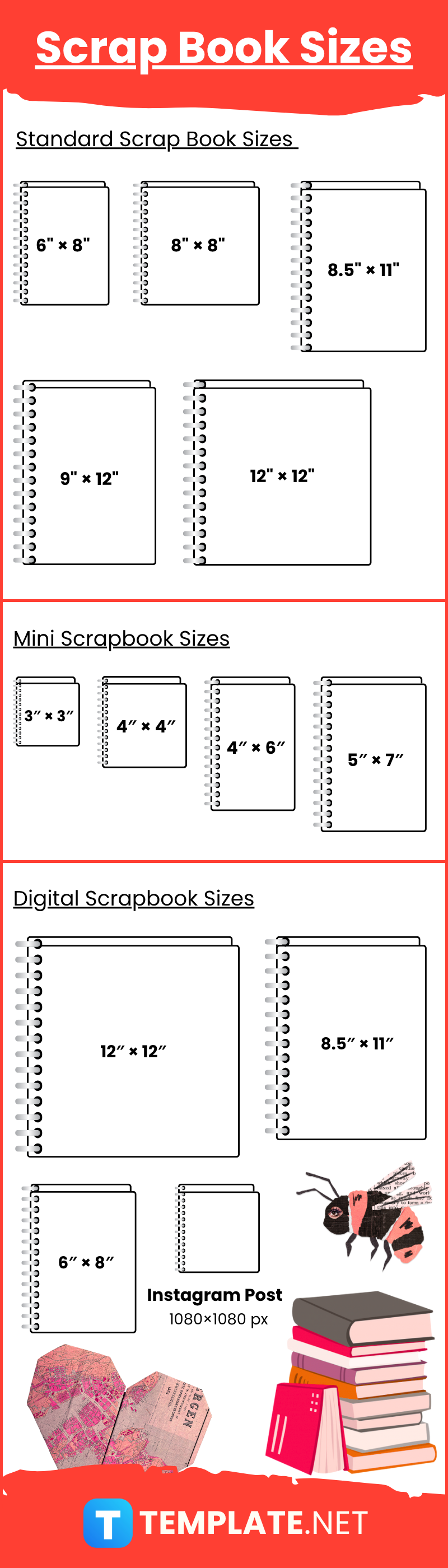 Scrap Book Sizes