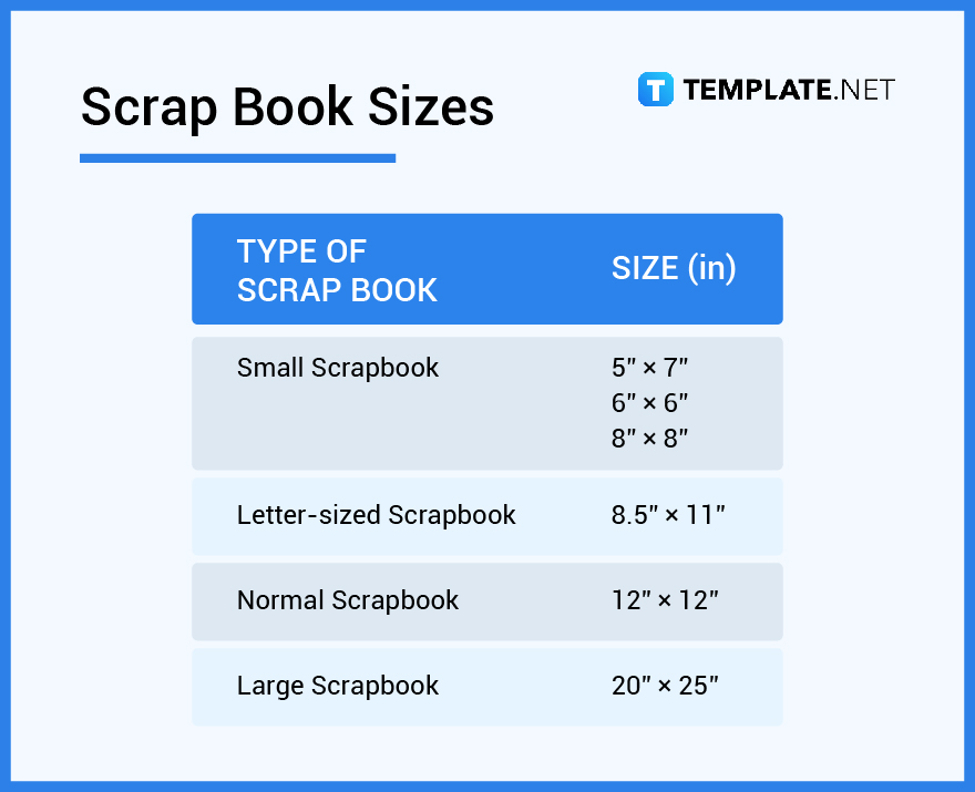 scrap-book-sizes