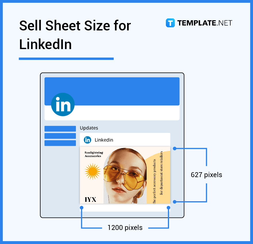 sell sheet size for linkedin