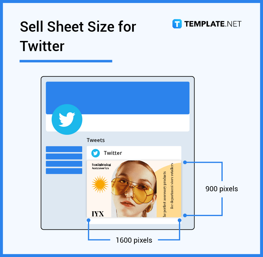 sell sheet size for twitter