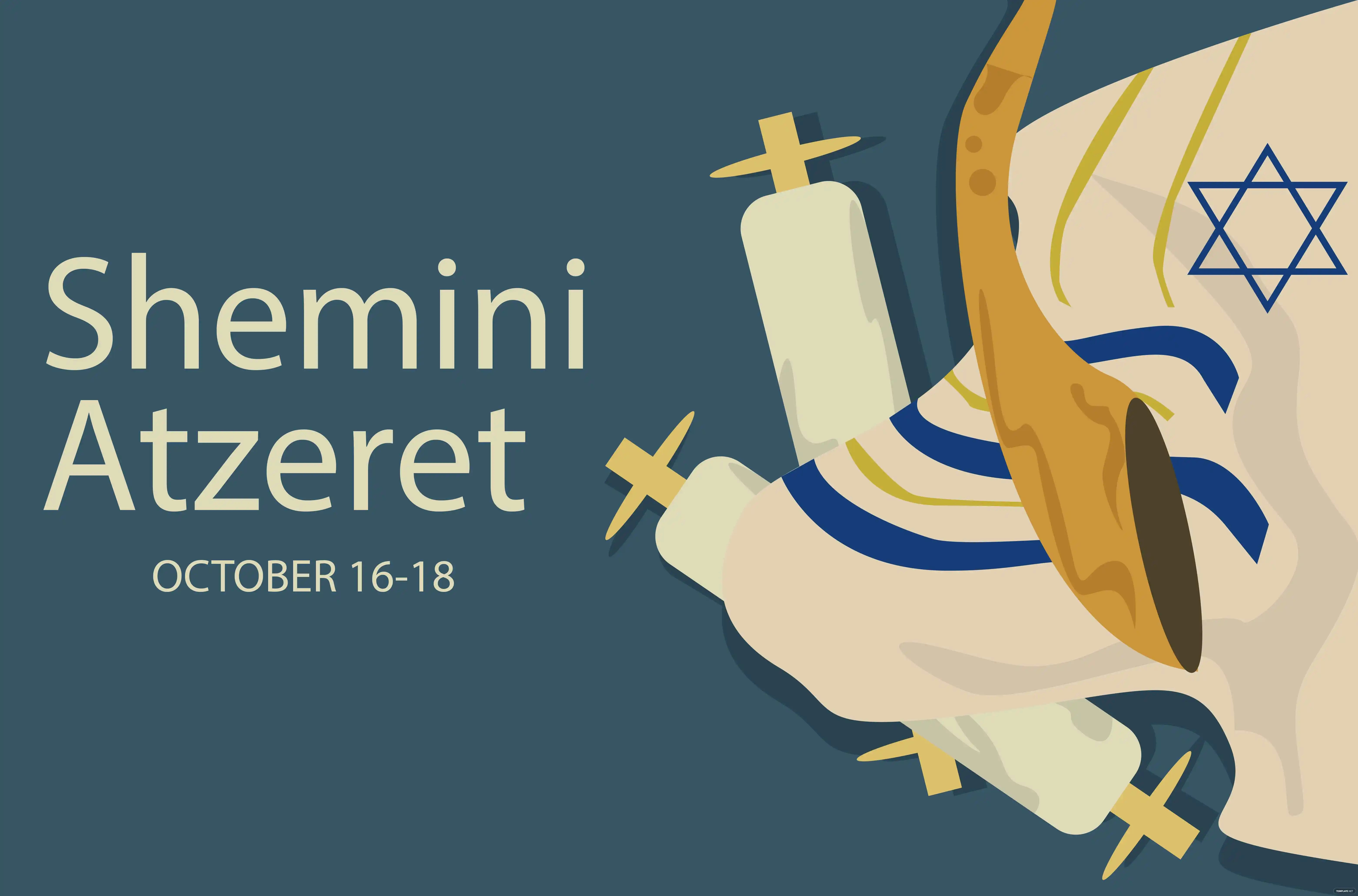 shemini atzeret banner ideas and examples