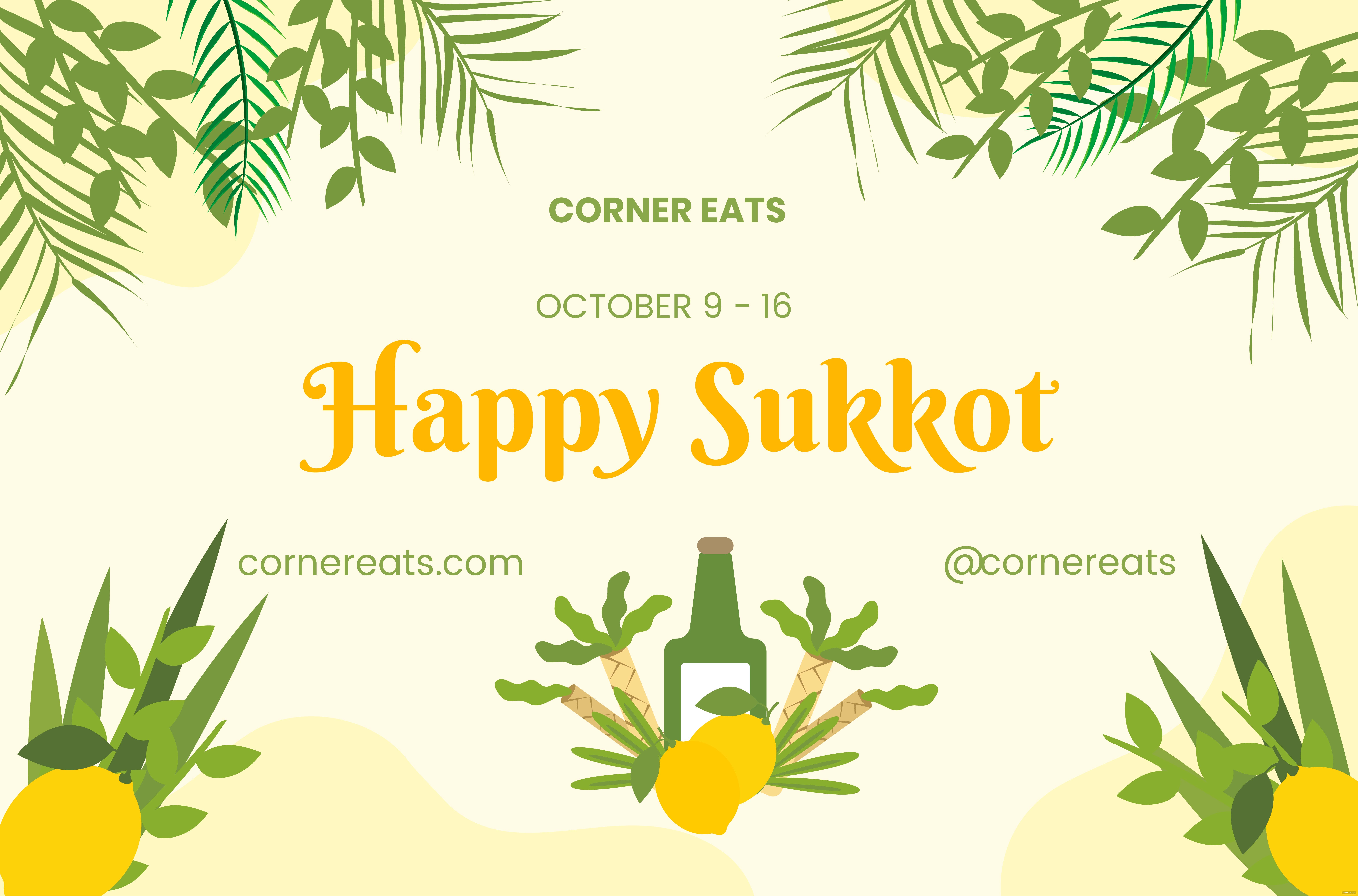sukkot banner ideas and examples