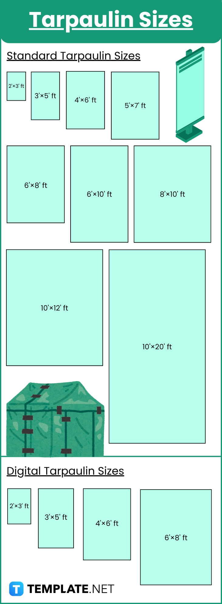 Tarpaulin Sizes