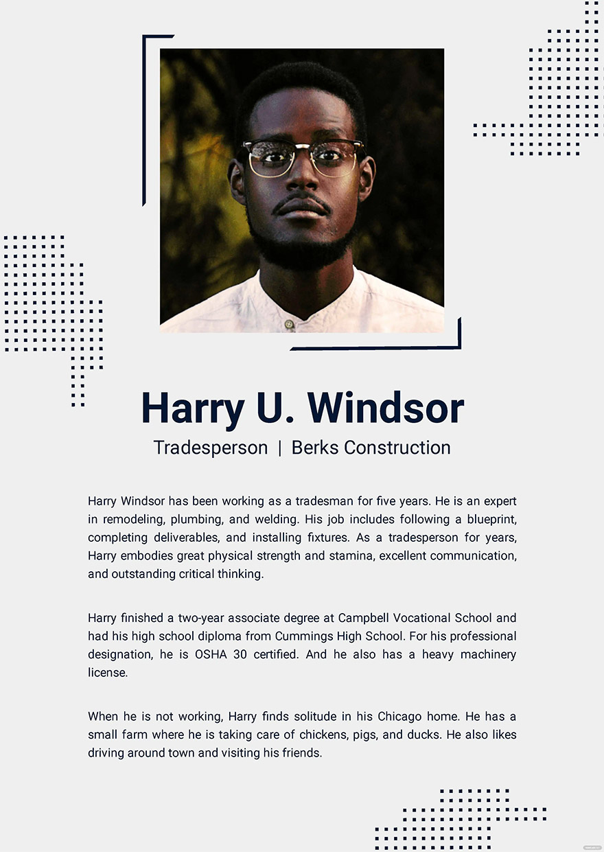 Professional Bio Ideas - Examples 2023