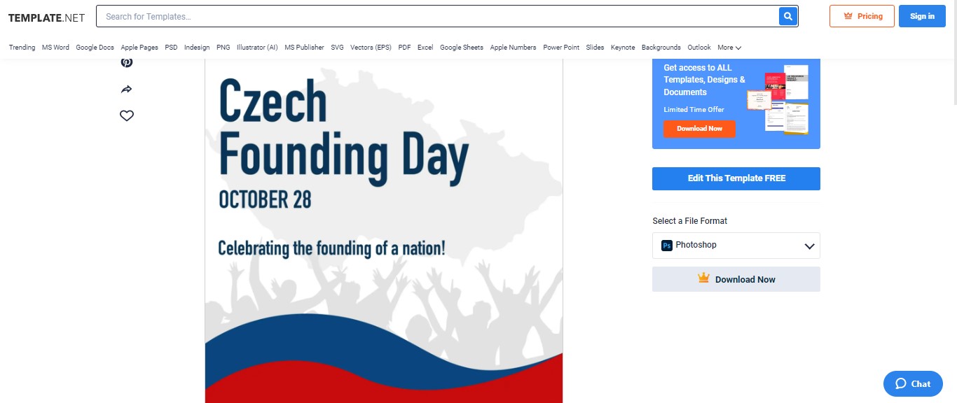 use the czech founding day instagram post as your template
