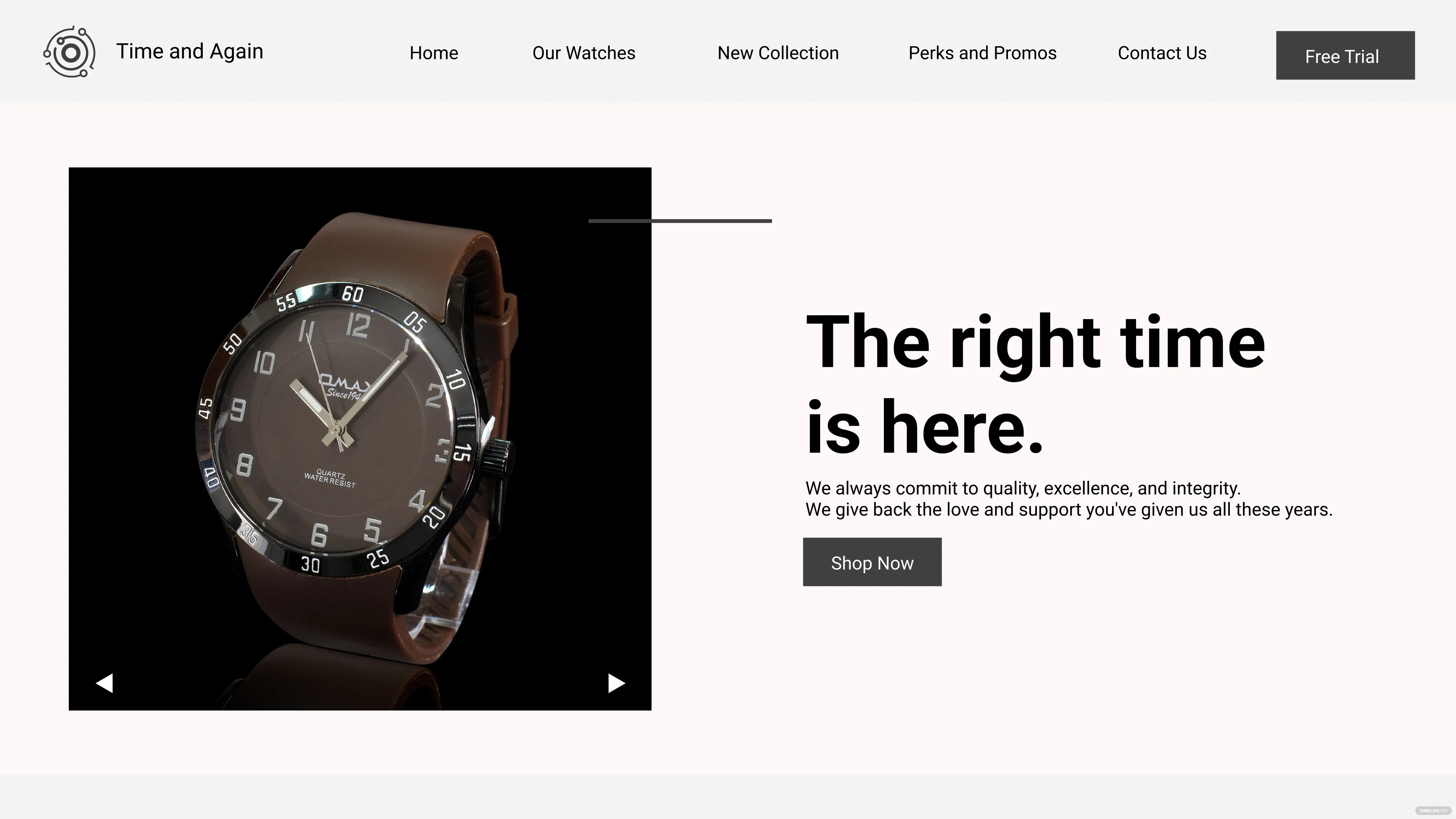 watch store prototype